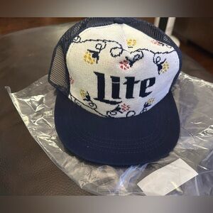 Miller Lite Knit Trucker hat new